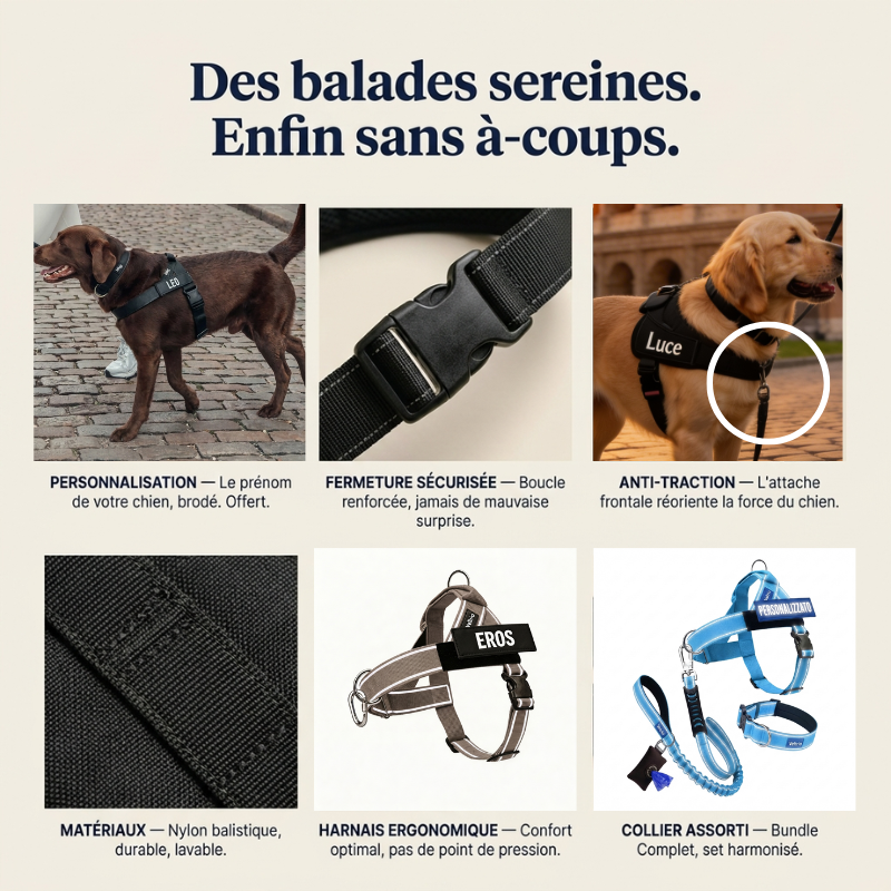 Veltrio – Harnais Anti-Traction Chien | Contrôle Total Sans Dressage