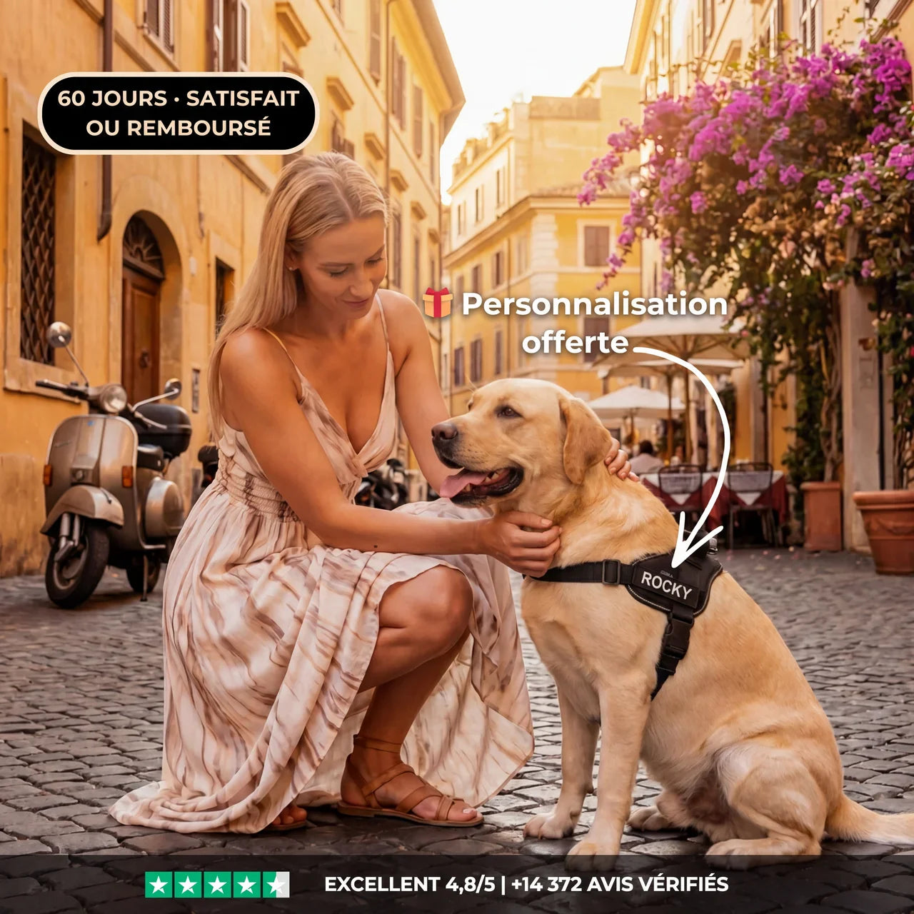 Veltrio – Harnais Anti-Traction Chien | Contrôle Total Sans Dressage