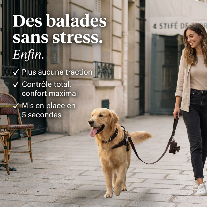 Veltrio – Harnais Anti-Traction Chien | Contrôle Total Sans Dressage